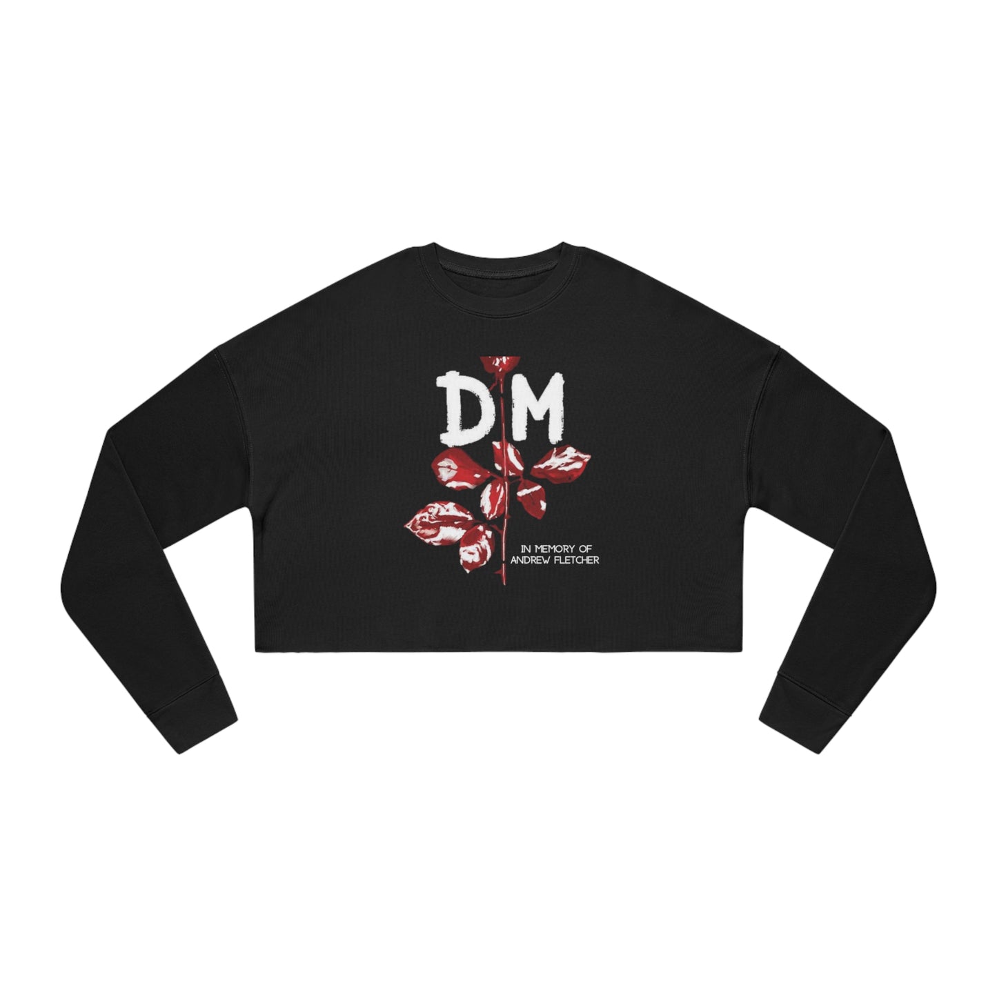 DM Crying Rosa In Memory of Fletcher Women's Cropped Sweatshirt