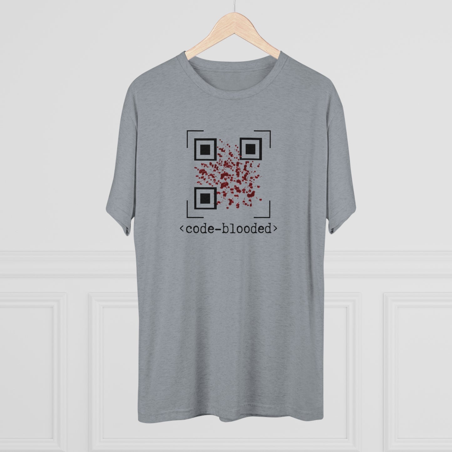 Code Blooded QR Unisex Tri-Blend Crew Tee