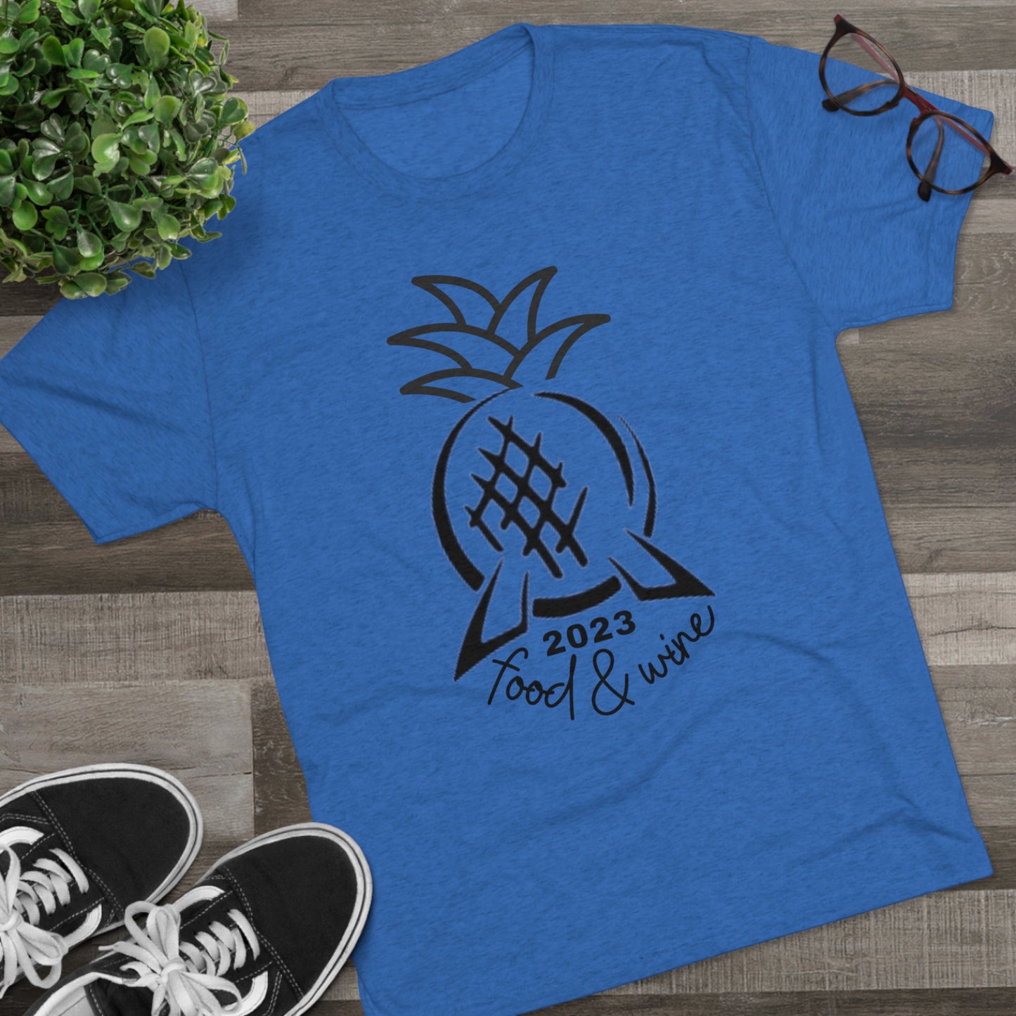 Pineapple Epcot Food and Wine Unisex Tri-Blend Crew Tee