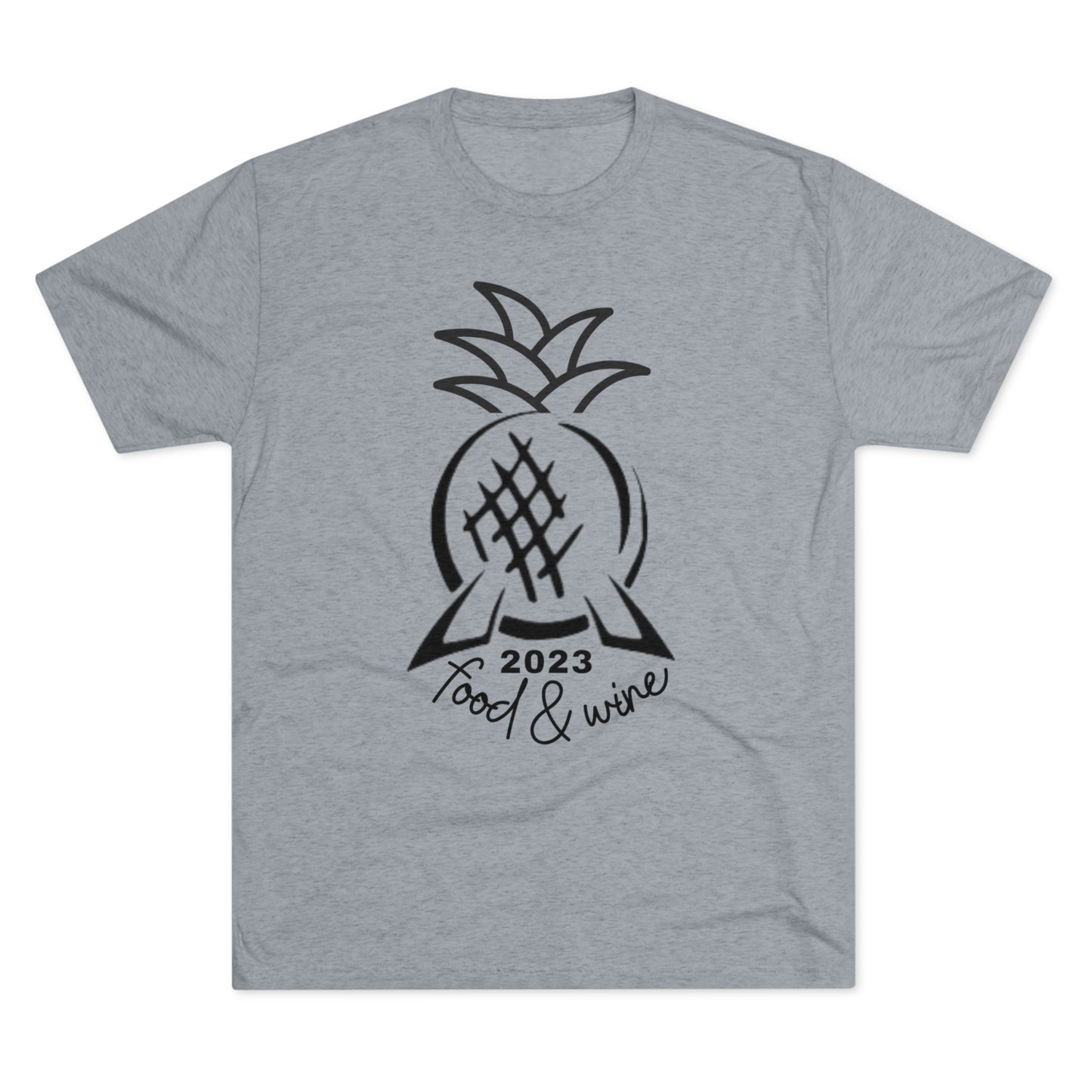 Pineapple Epcot Food and Wine Unisex Tri-Blend Crew Tee