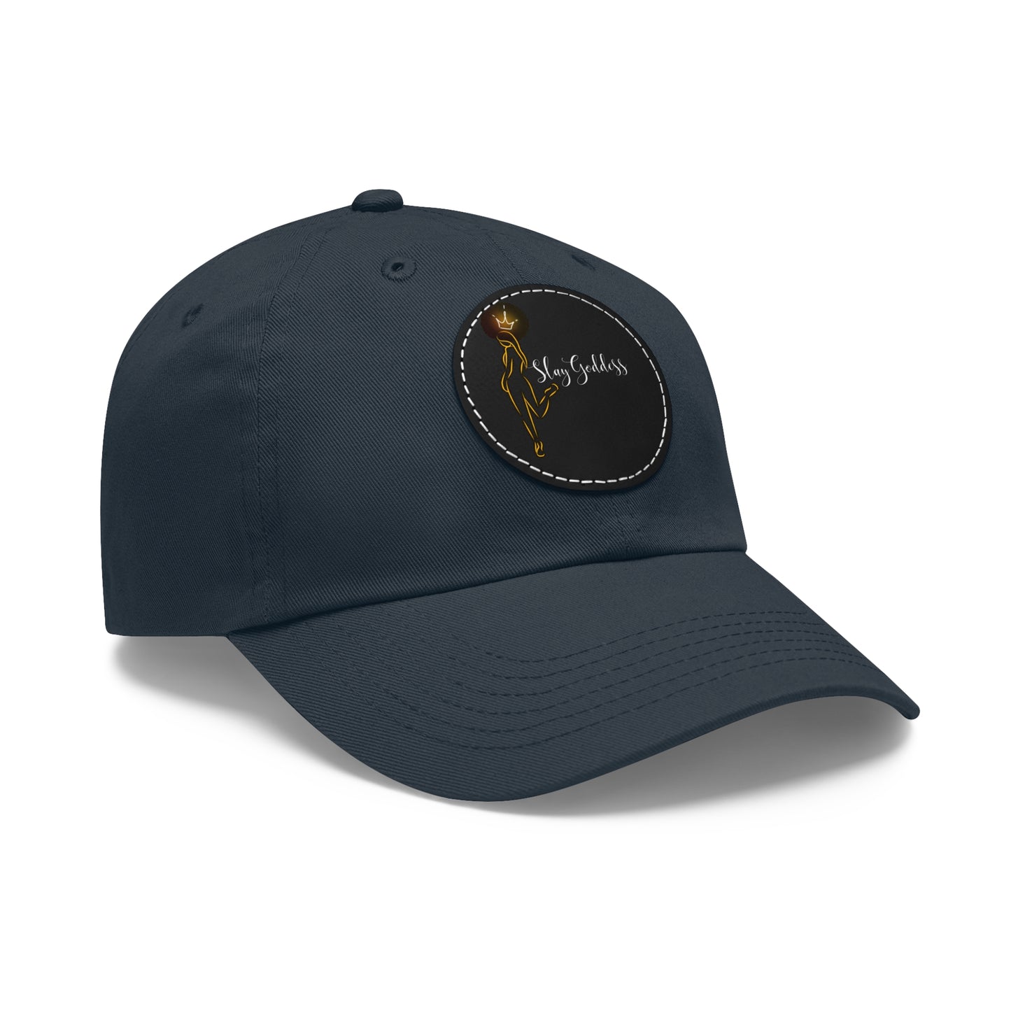 Slay Goddess Sexy Hat with Leather Patch (Round)