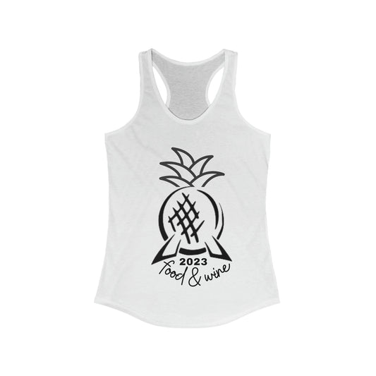 Pineapple Epcot Food and Wine Women's Ideal Racerback Tank