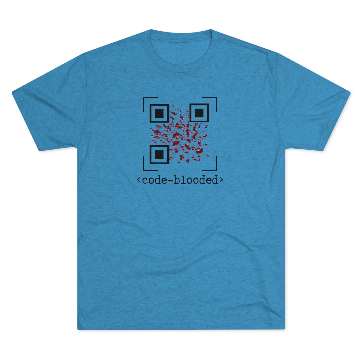 Code Blooded QR Unisex Tri-Blend Crew Tee