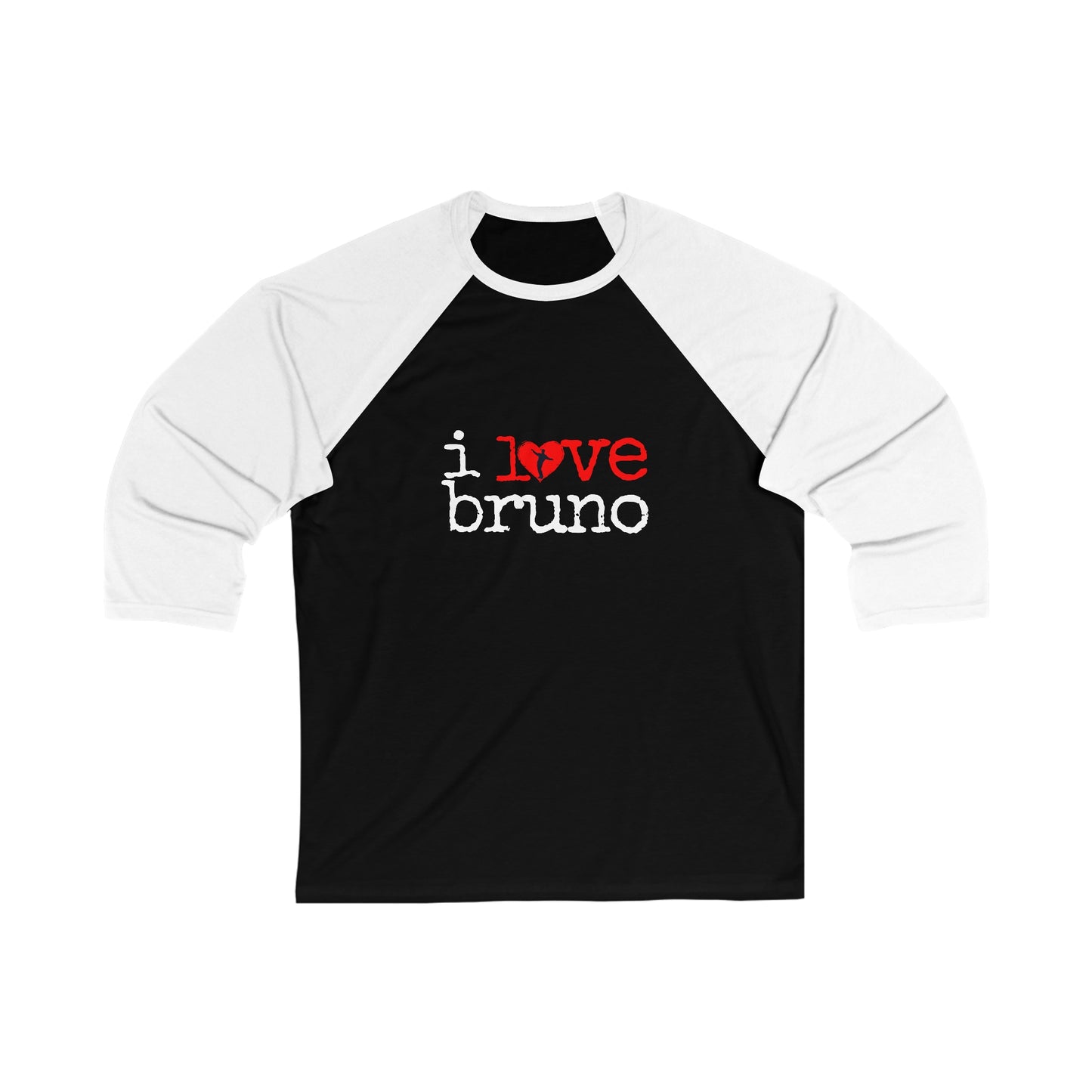 i love bruno Unisex 3\4 Sleeve Baseball Tee