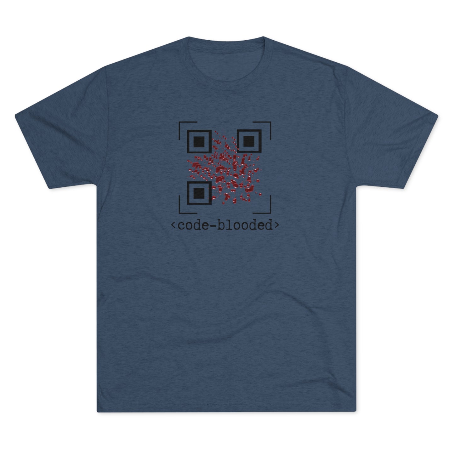 Code Blooded QR Unisex Tri-Blend Crew Tee