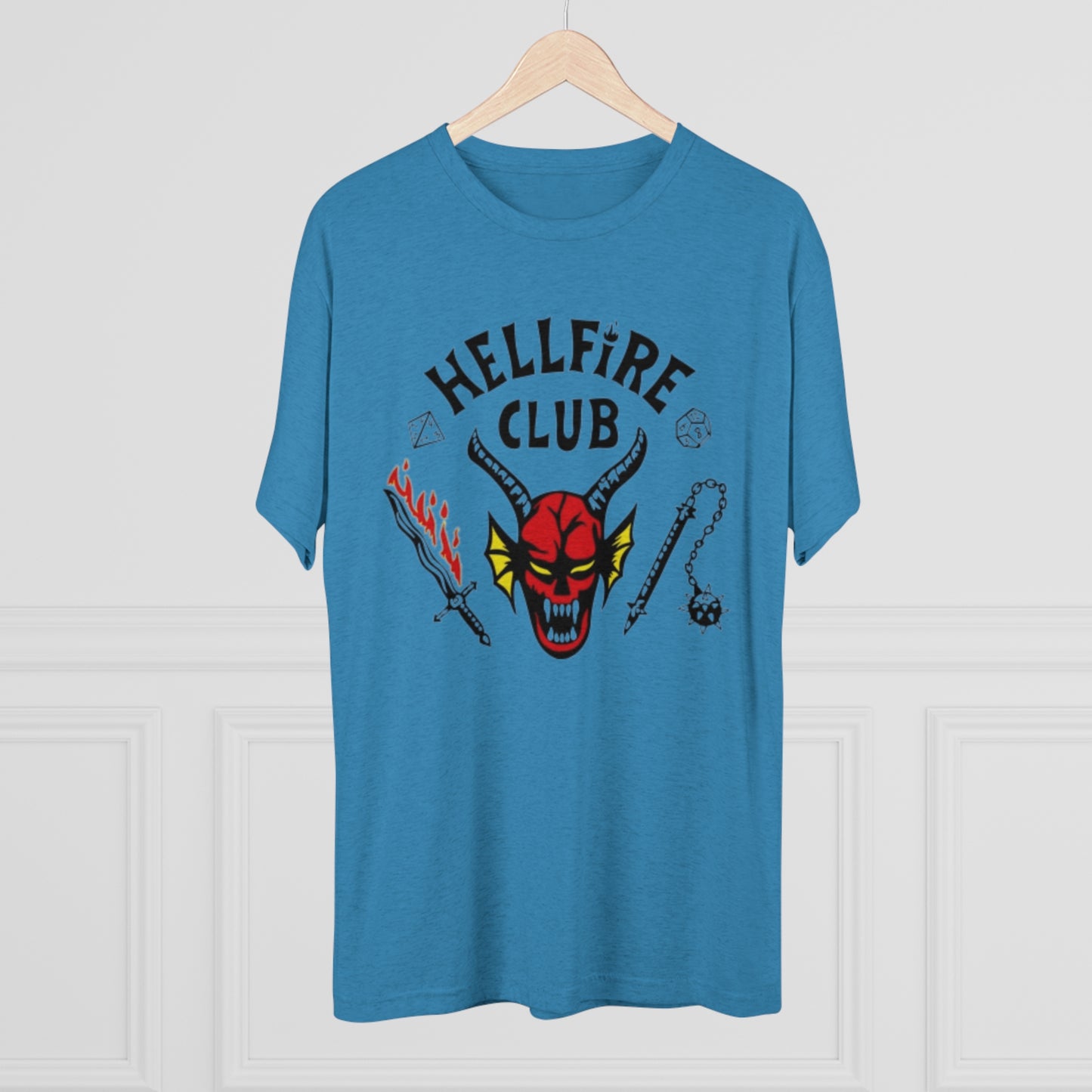 Hell Club Stranger Things Unisex Tri-Blend Crew Tee