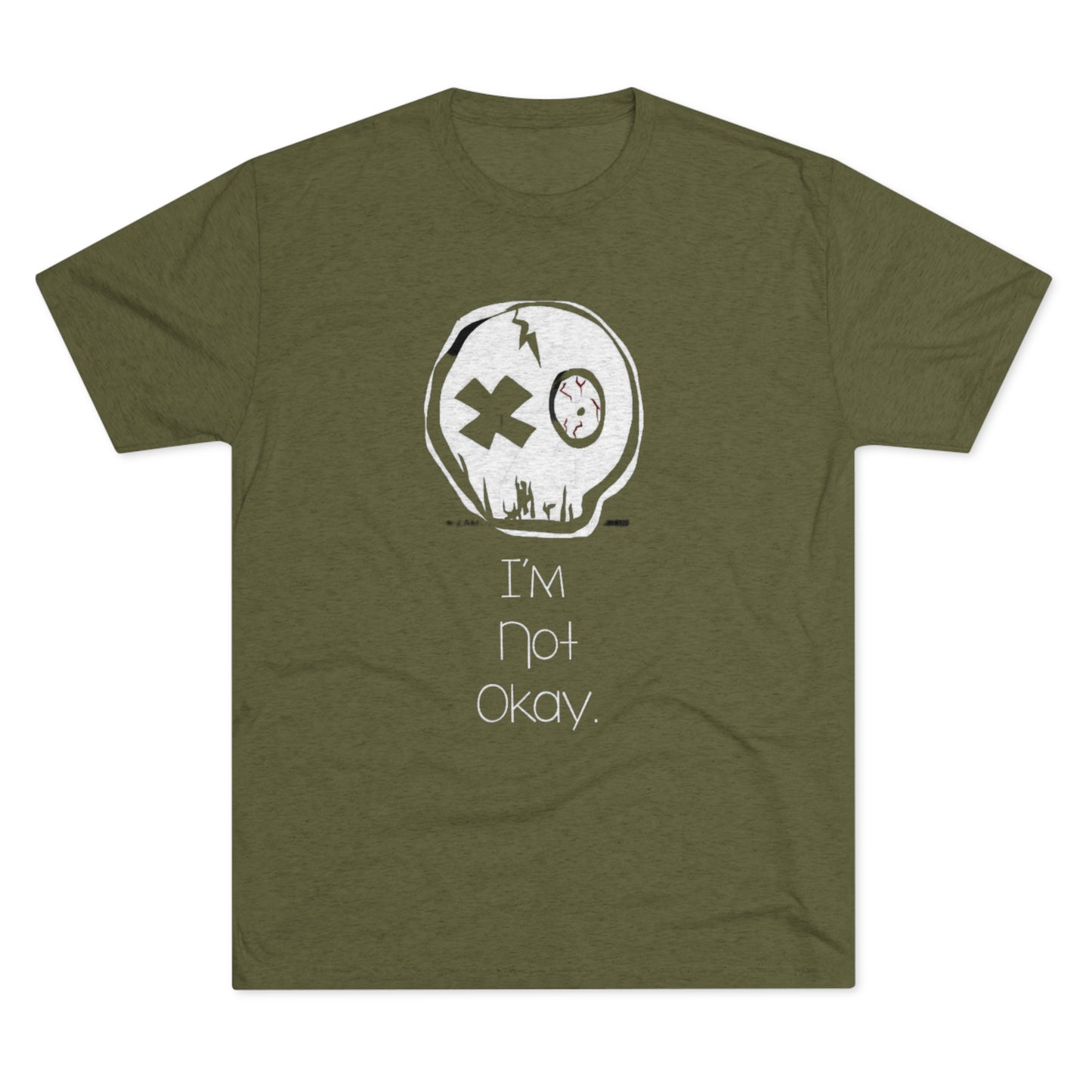 I’m Not Okay MCR  Unisex Tri-Blend Crew Tee