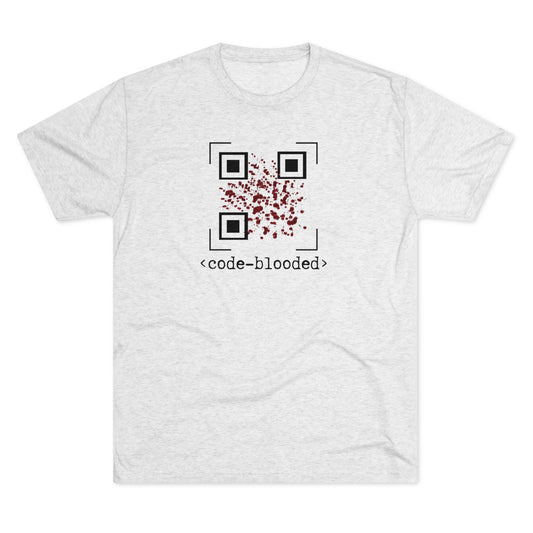 Code Blooded QR Unisex Tri-Blend Crew Tee