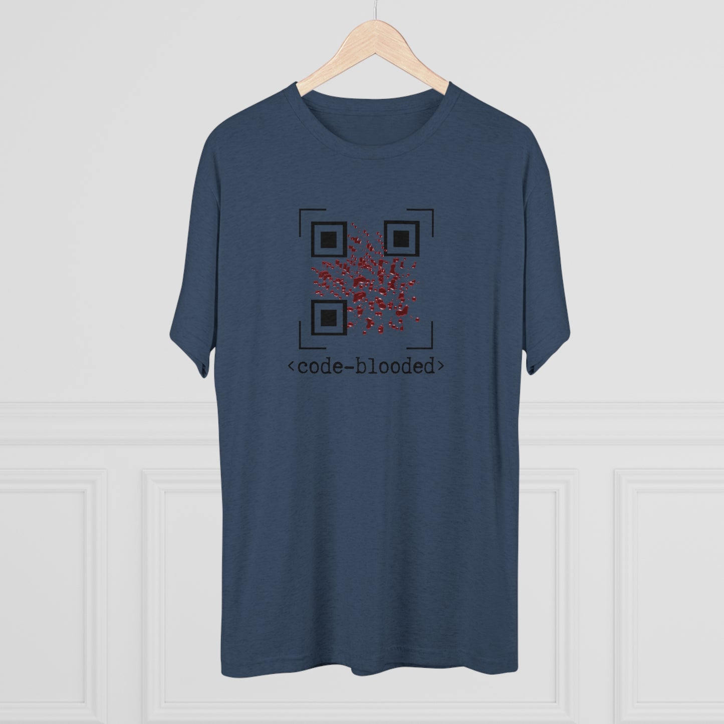 Code Blooded QR Unisex Tri-Blend Crew Tee