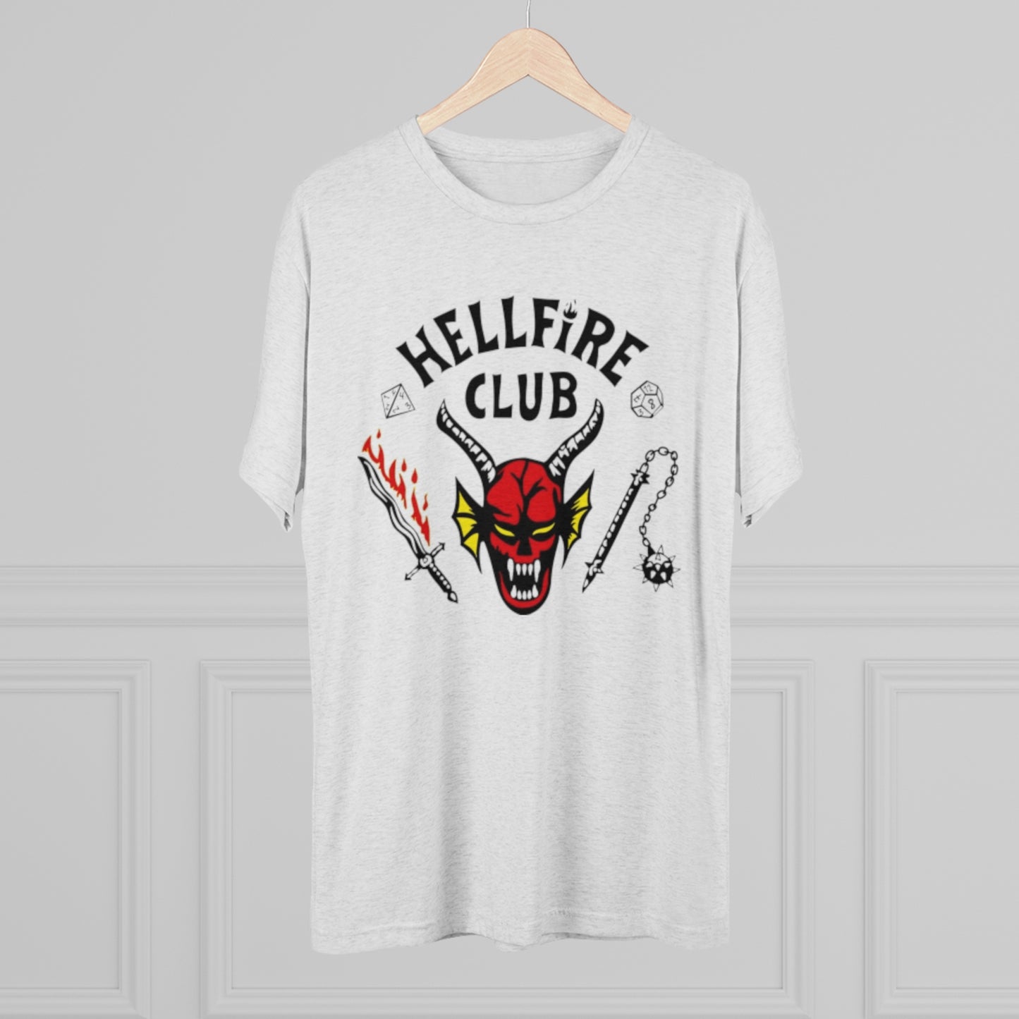 Hell Club Stranger Things Unisex Tri-Blend Crew Tee