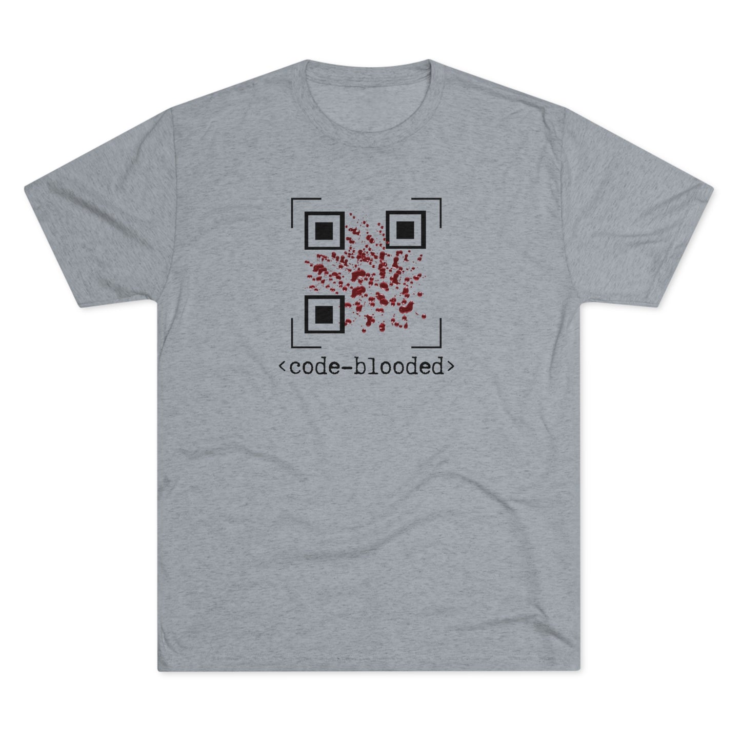 Code Blooded QR Unisex Tri-Blend Crew Tee