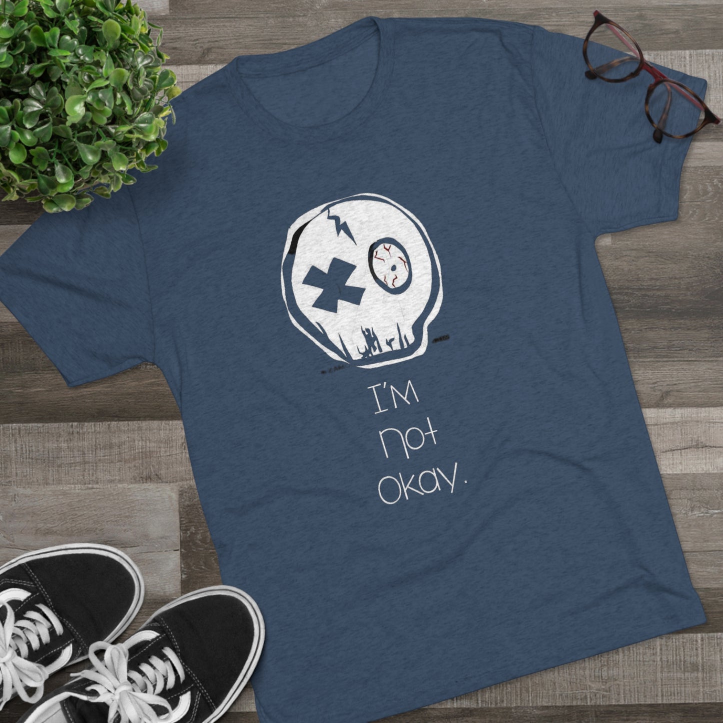 I’m Not Okay MCR  Unisex Tri-Blend Crew Tee