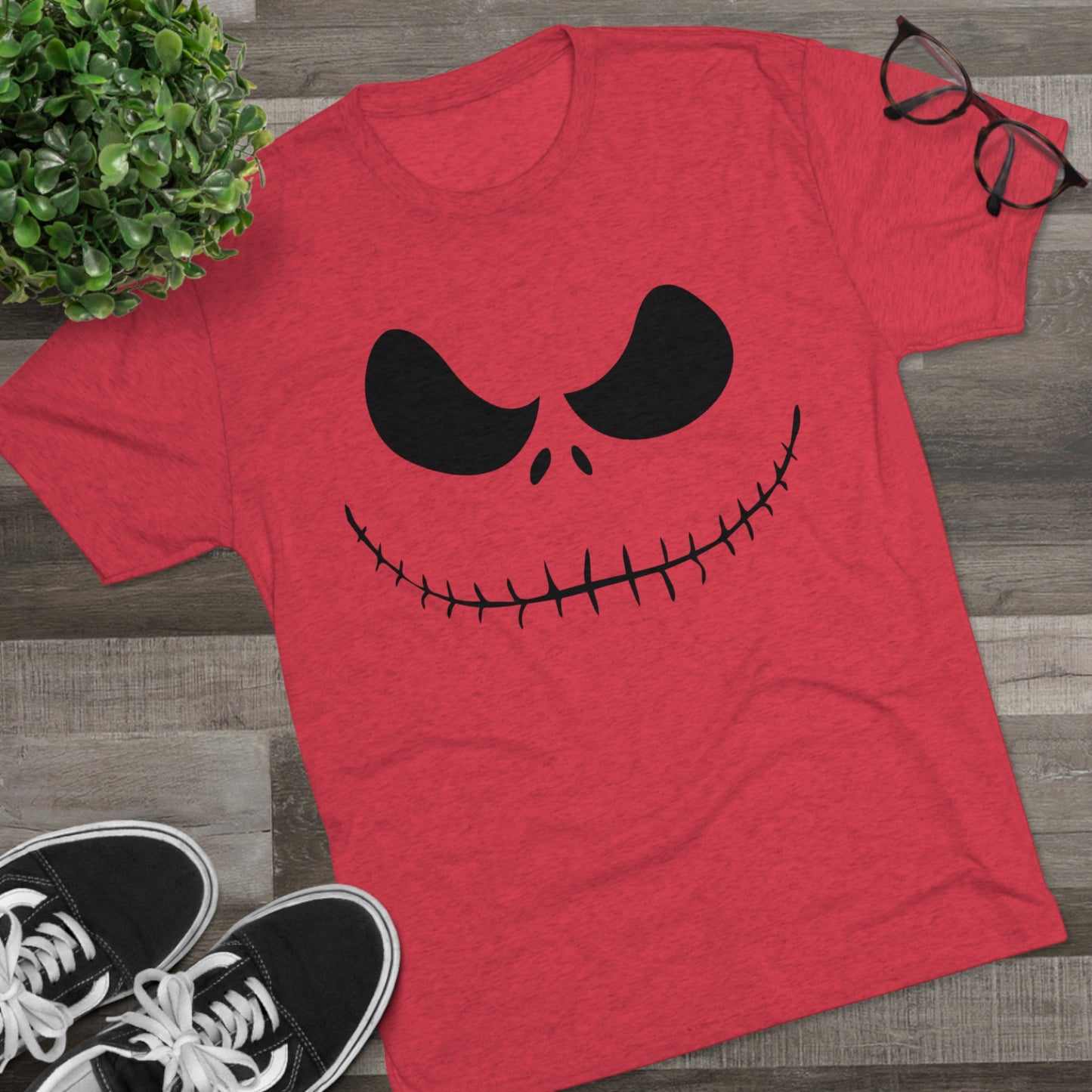 Halloween Jack Unisex Tri-Blend Crew Tee