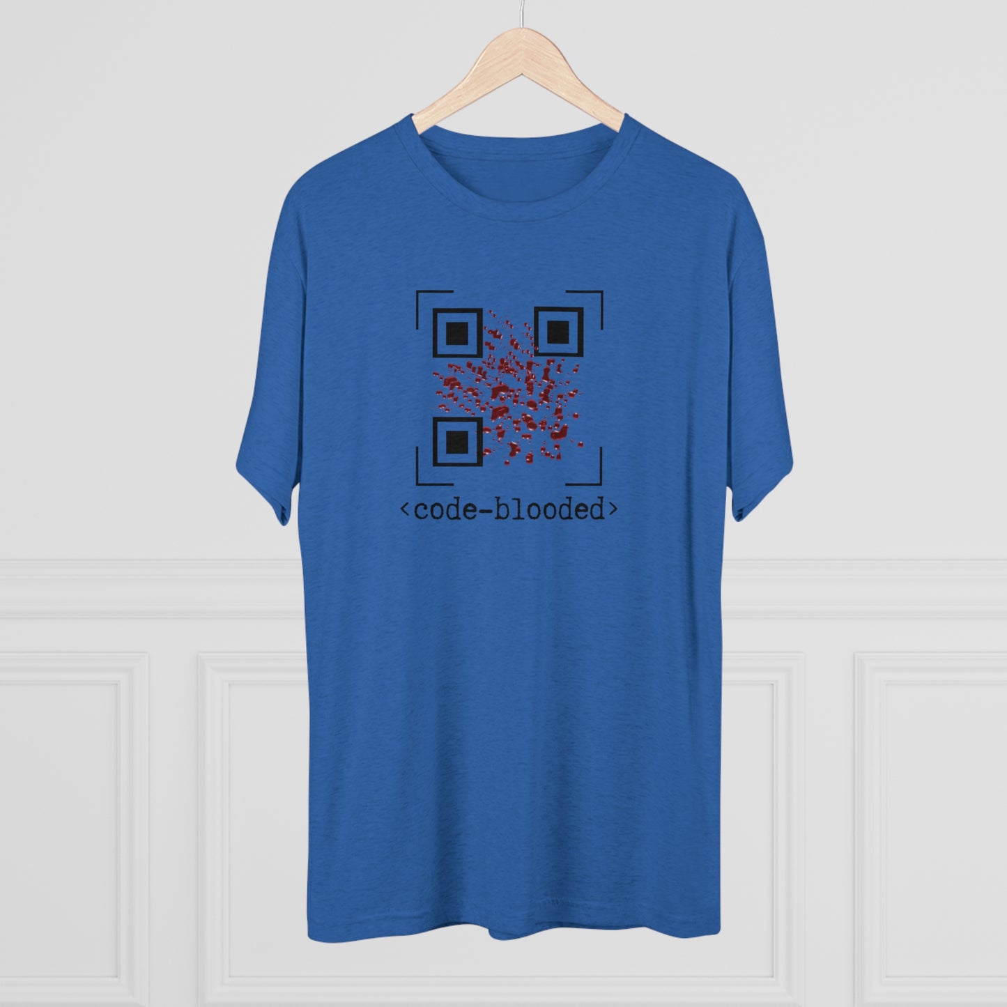 Code Blooded QR Unisex Tri-Blend Crew Tee