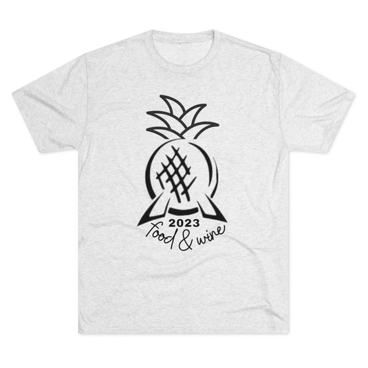 Pineapple Epcot Food and Wine Unisex Tri-Blend Crew Tee