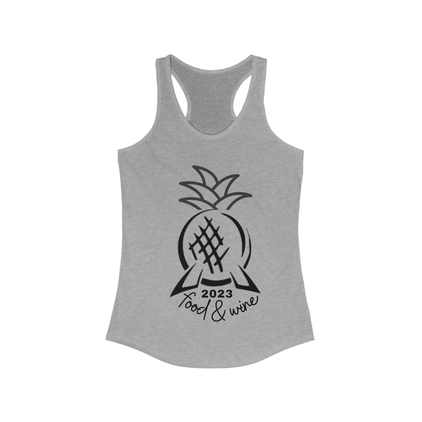 Pineapple Epcot Food and Wine Women's Ideal Racerback Tank