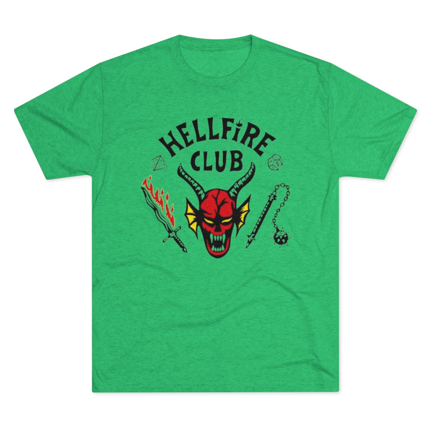 Hell Club Stranger Things Unisex Tri-Blend Crew Tee