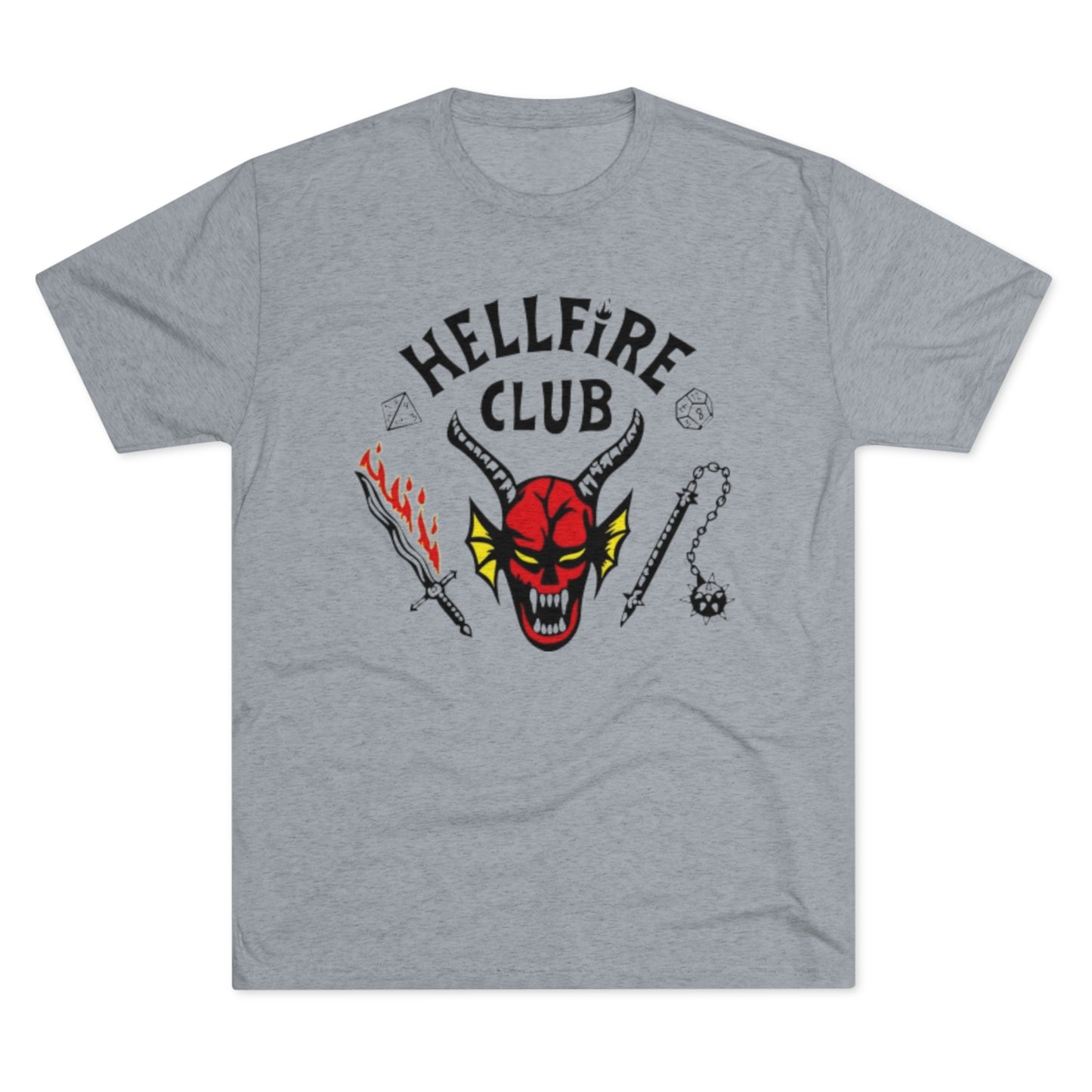 Hell Club Stranger Things Unisex Tri-Blend Crew Tee