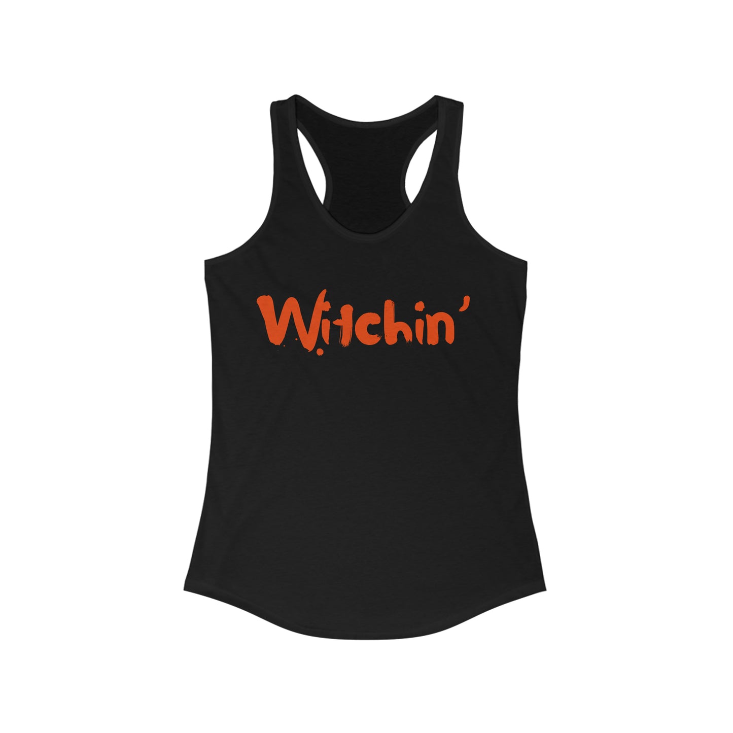 Witchin Halloween Witch Women's Ideal Racerback Tank