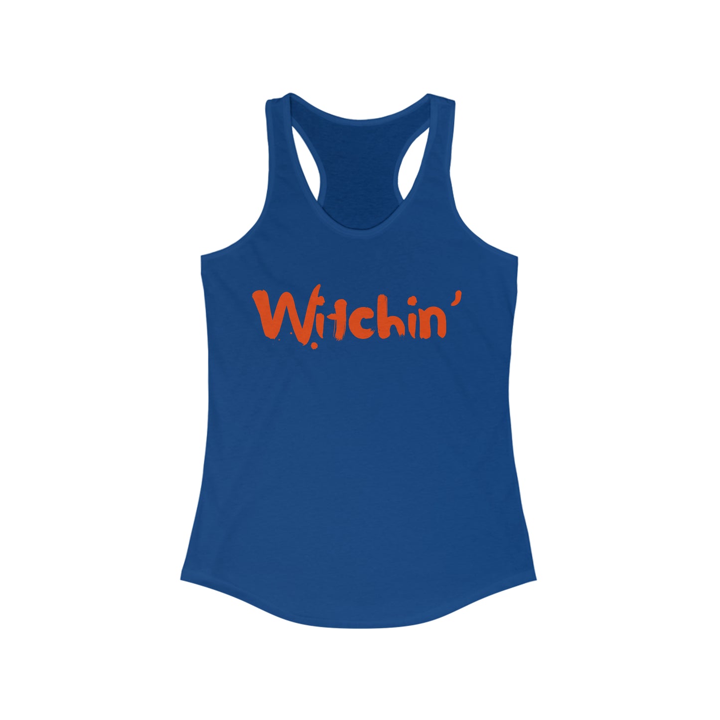 Witchin Halloween Witch Women's Ideal Racerback Tank