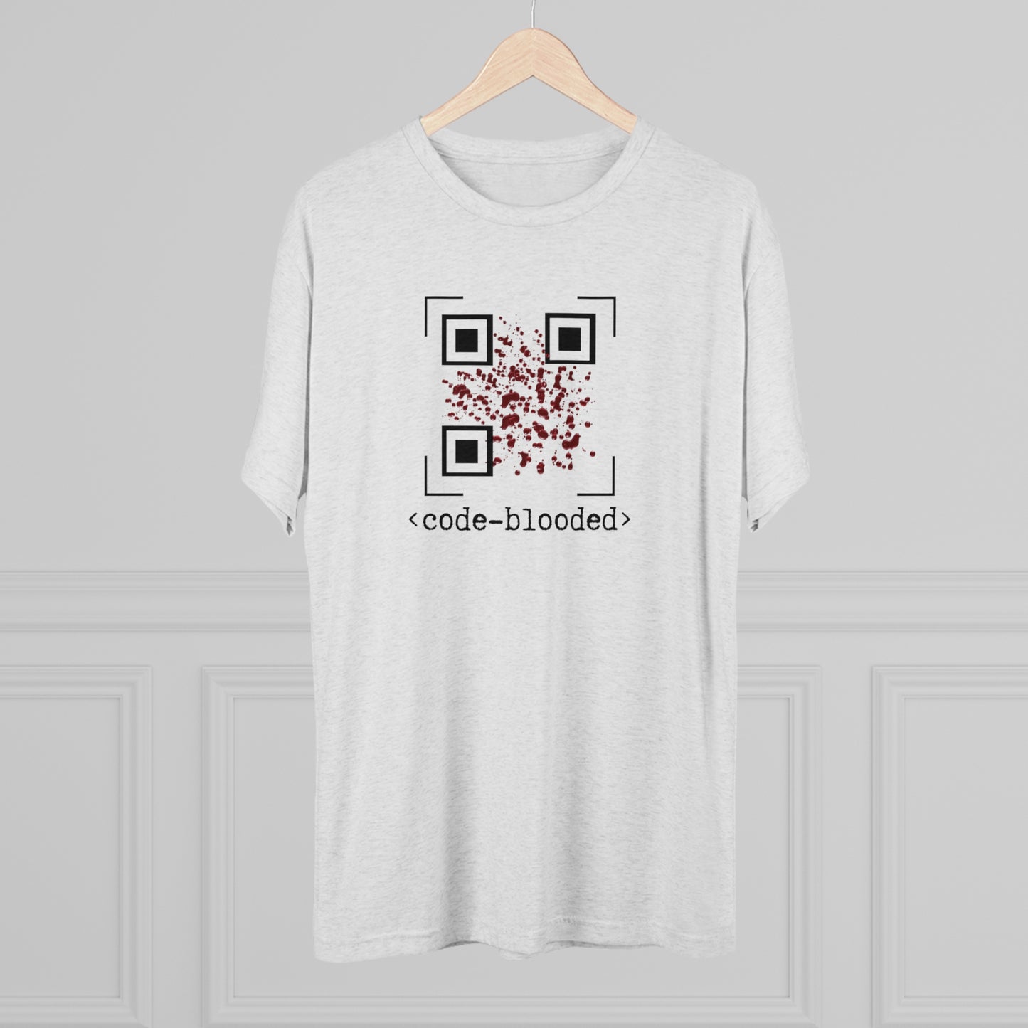 Code Blooded QR Unisex Tri-Blend Crew Tee