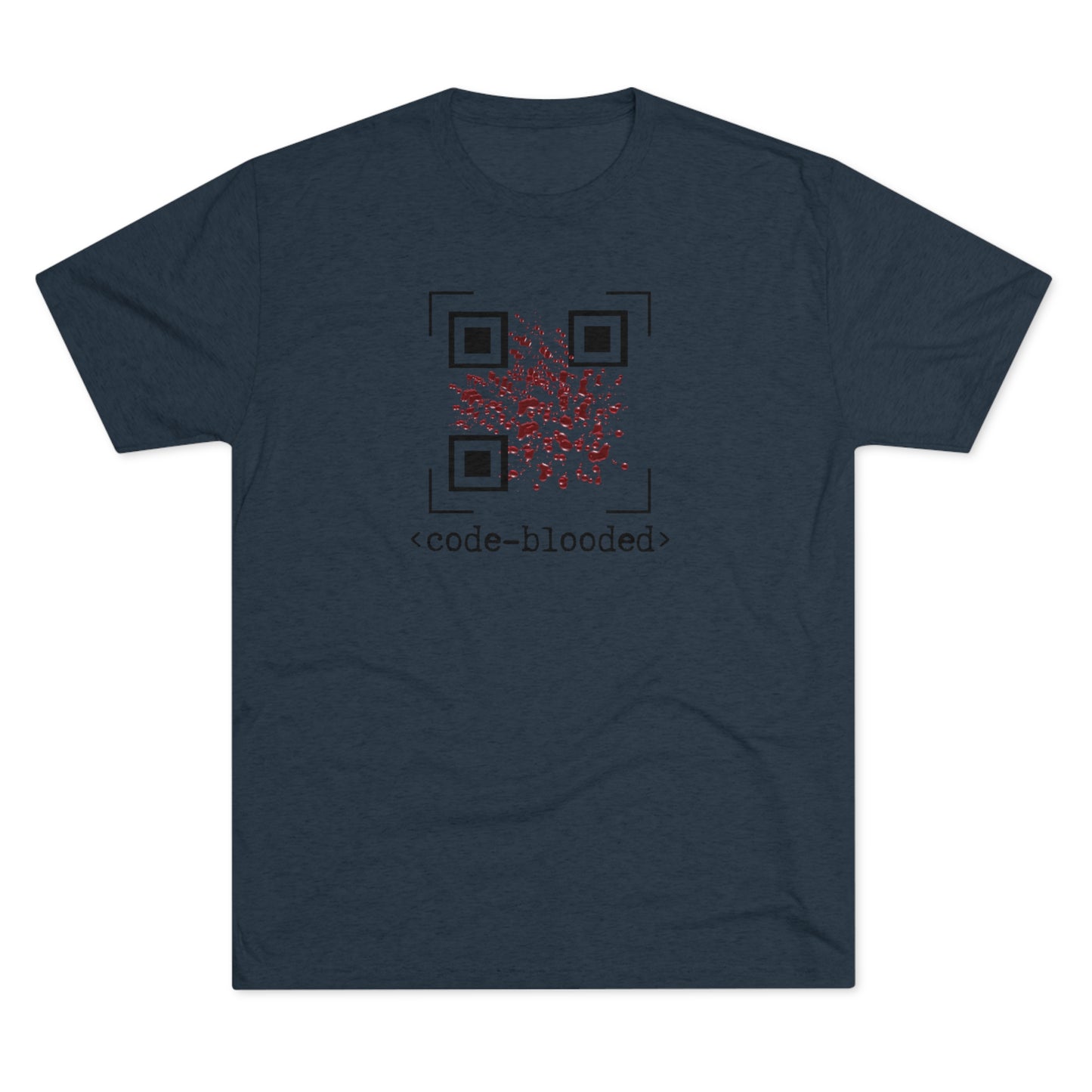 Code Blooded QR Unisex Tri-Blend Crew Tee