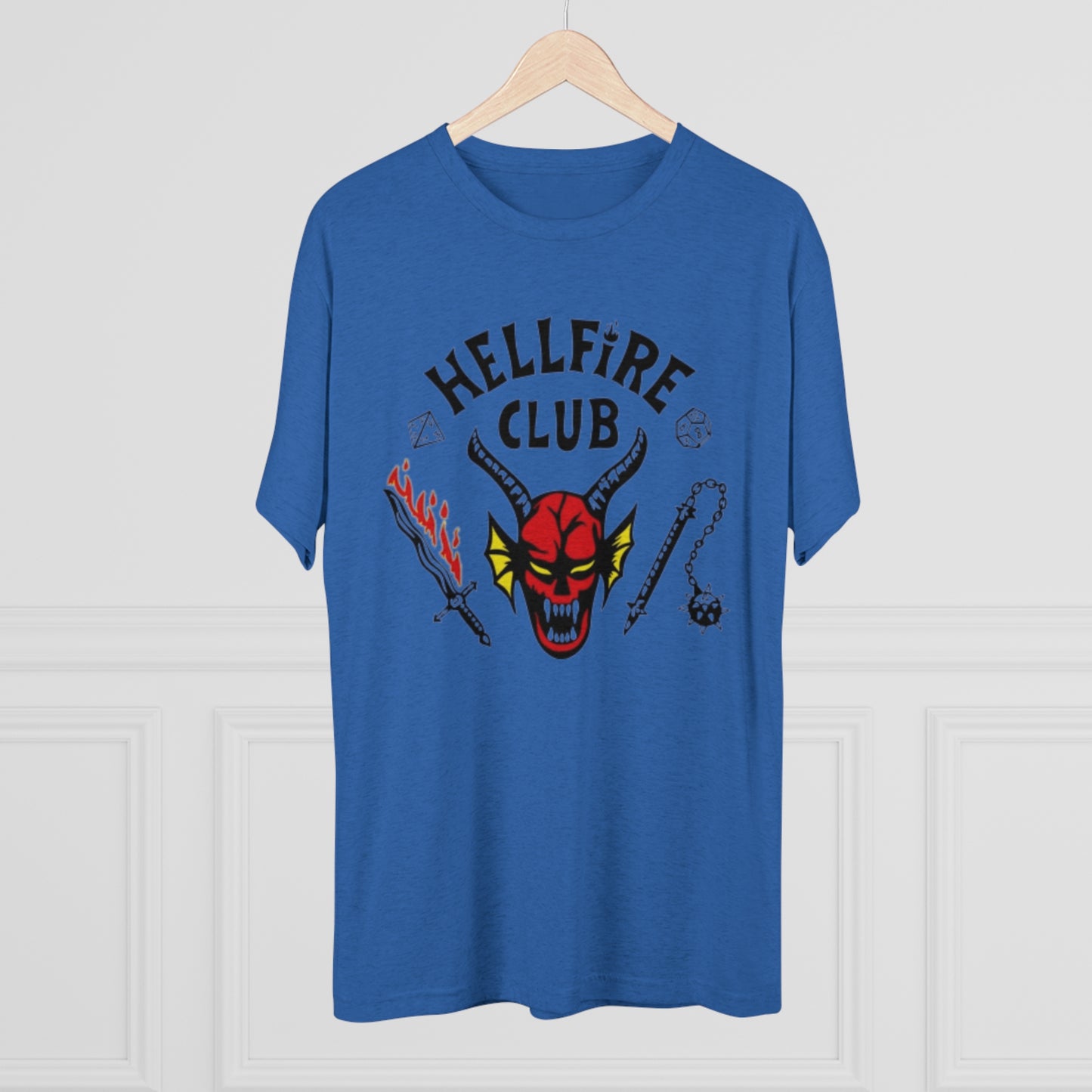 Hell Club Stranger Things Unisex Tri-Blend Crew Tee