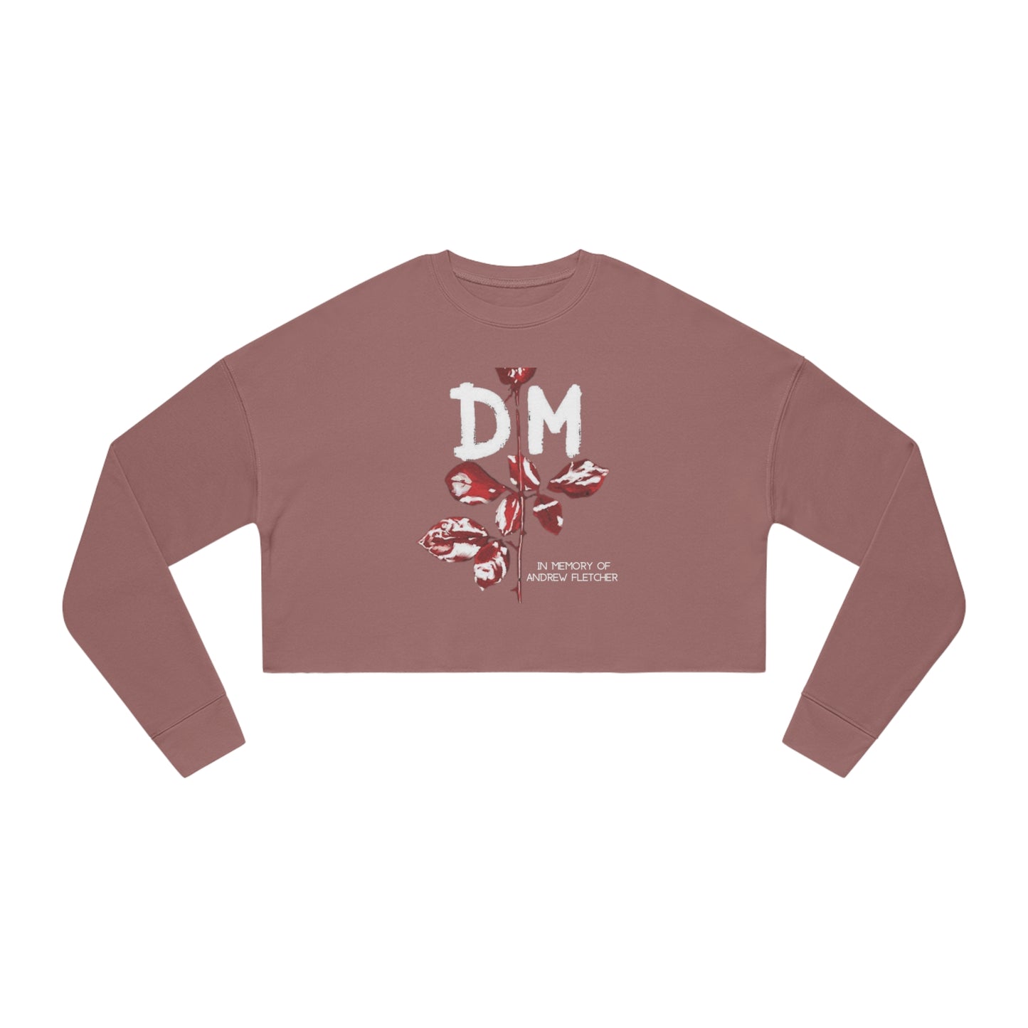 DM Crying Rosa In Memory of Fletcher Women's Cropped Sweatshirt