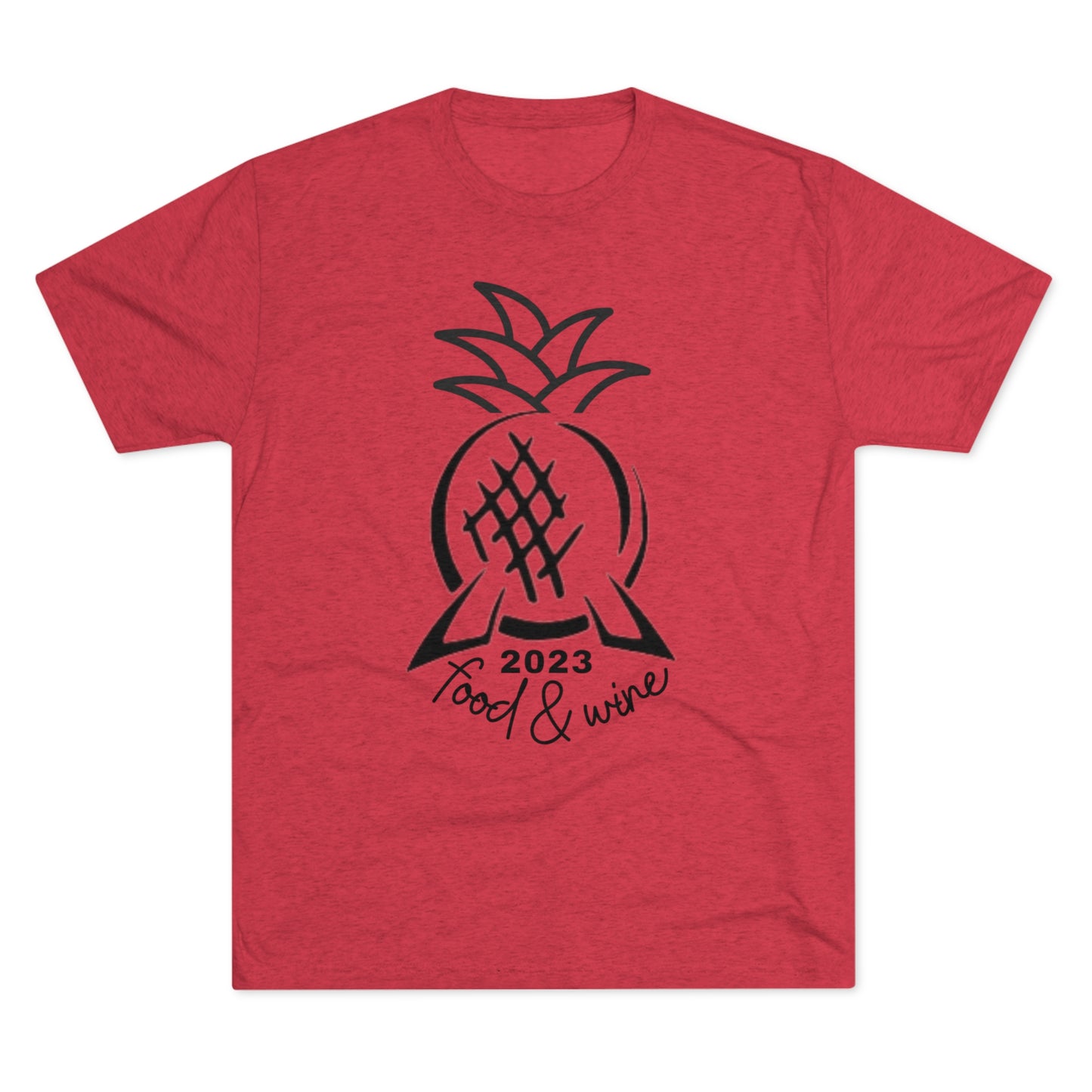 Pineapple Epcot Food and Wine Unisex Tri-Blend Crew Tee