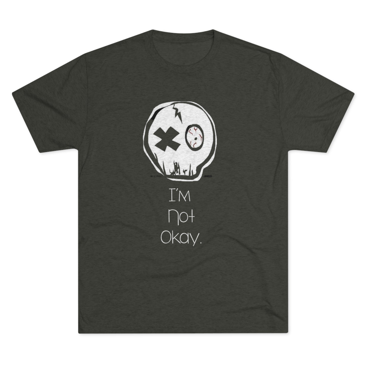 I’m Not Okay MCR  Unisex Tri-Blend Crew Tee