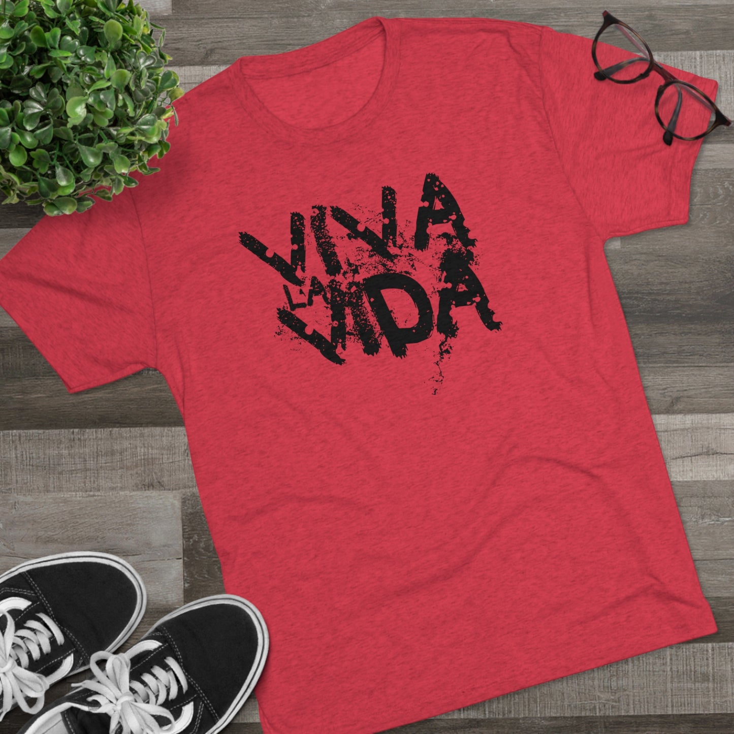 Viva La Vida Rock Unisex Tri-Blend Crew Tee