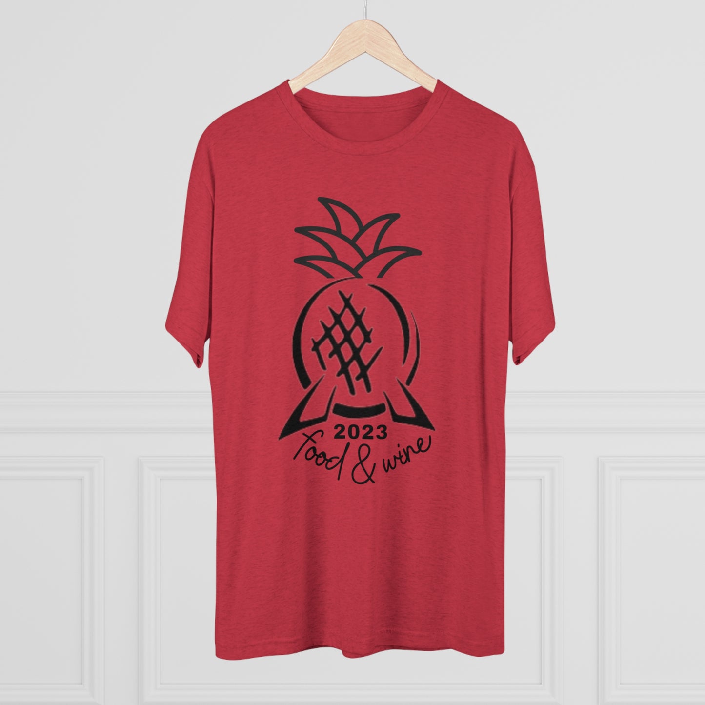 Pineapple Epcot Food and Wine Unisex Tri-Blend Crew Tee