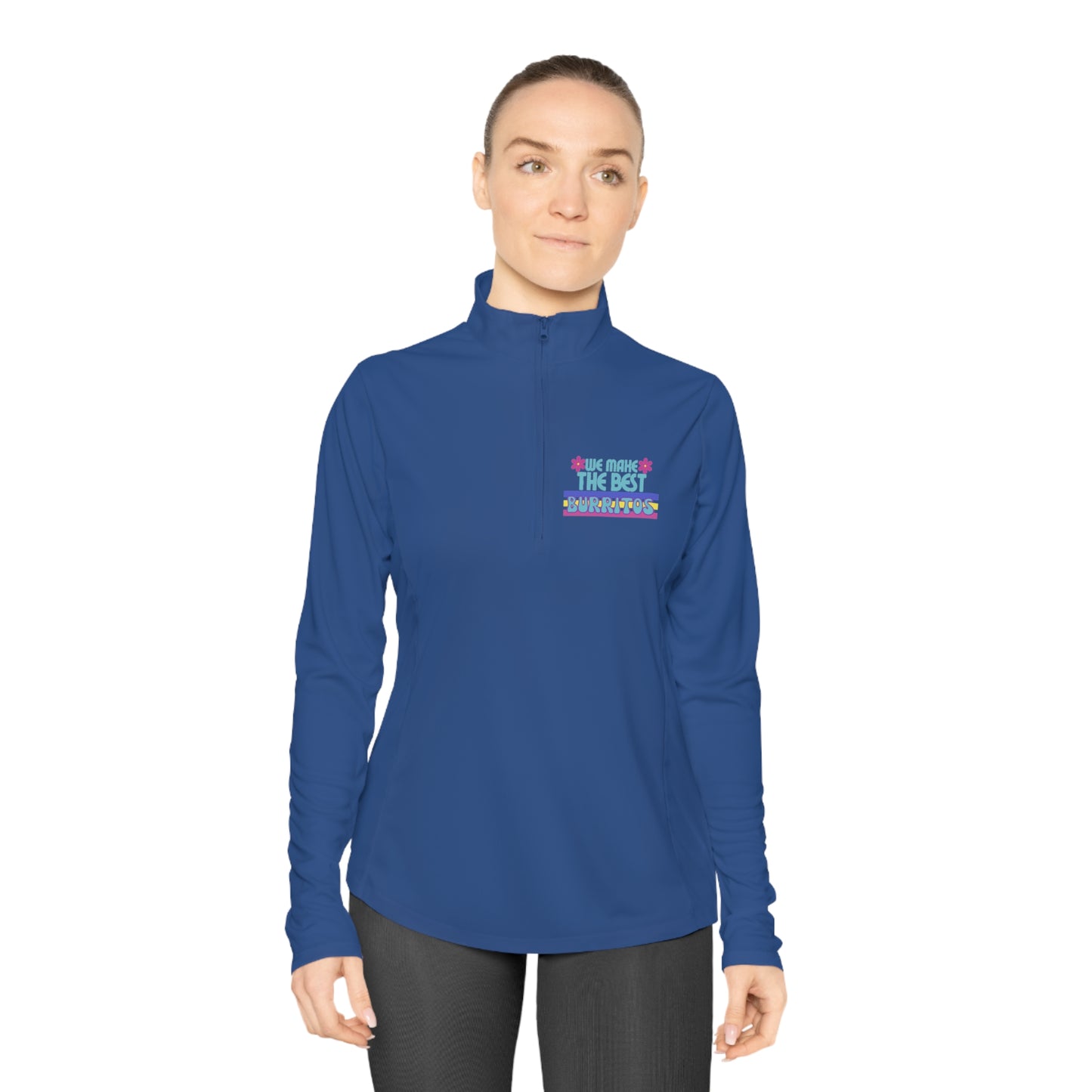 NICU RN Burrito Ladies Quarter-Zip Pullover