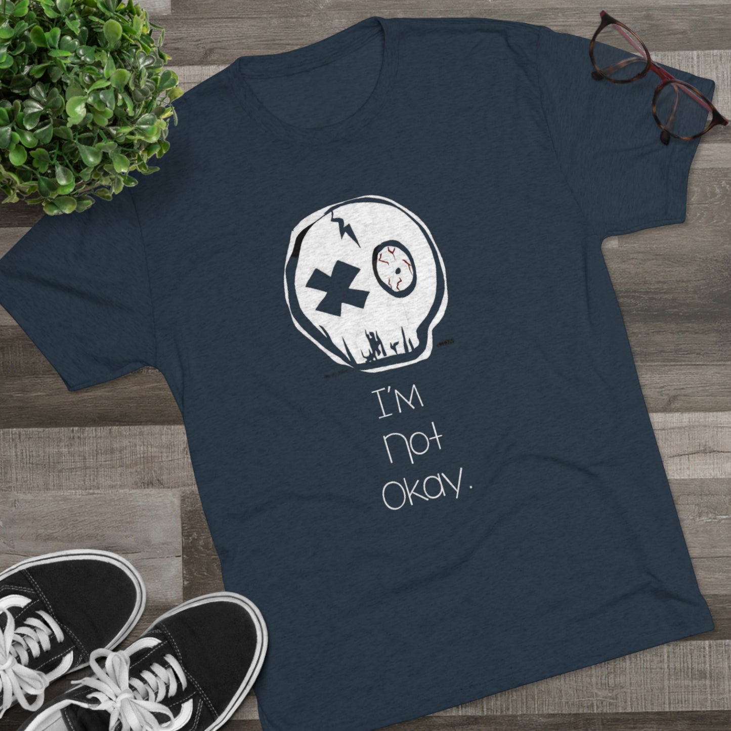 I’m Not Okay MCR  Unisex Tri-Blend Crew Tee