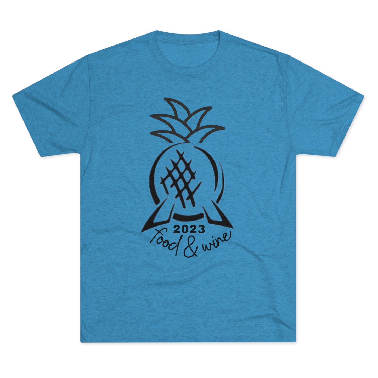 Pineapple Epcot Food and Wine Unisex Tri-Blend Crew Tee