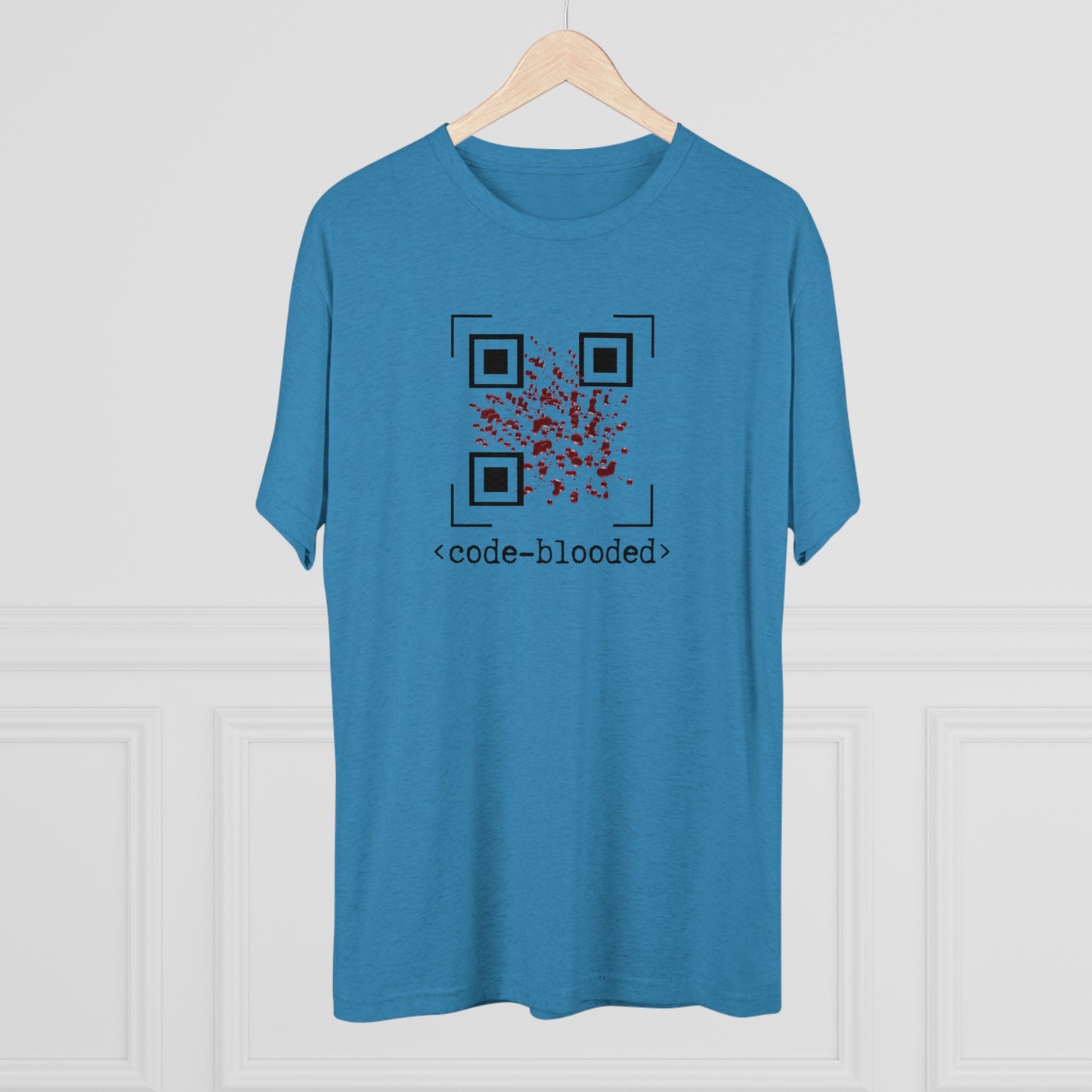 Code Blooded QR Unisex Tri-Blend Crew Tee