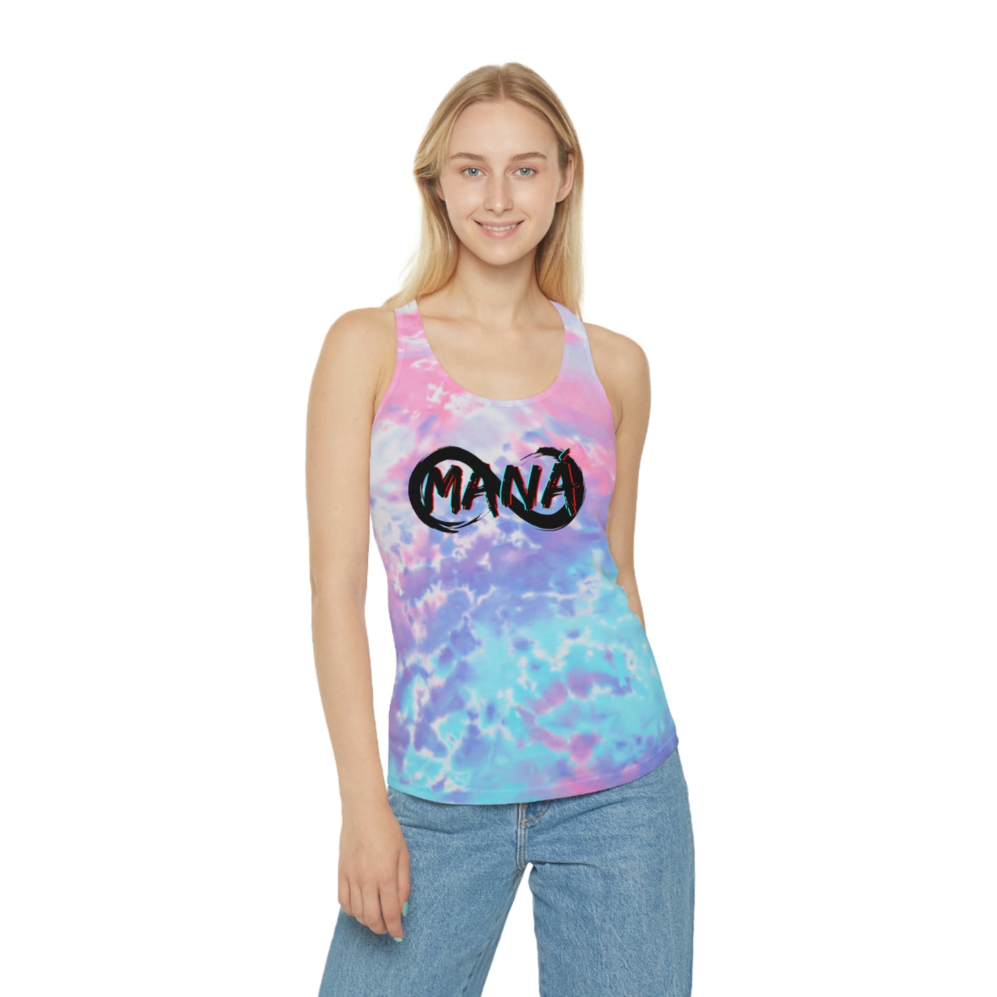 Maná Infinity Tank Top Tie Dye Racerback Tank Top