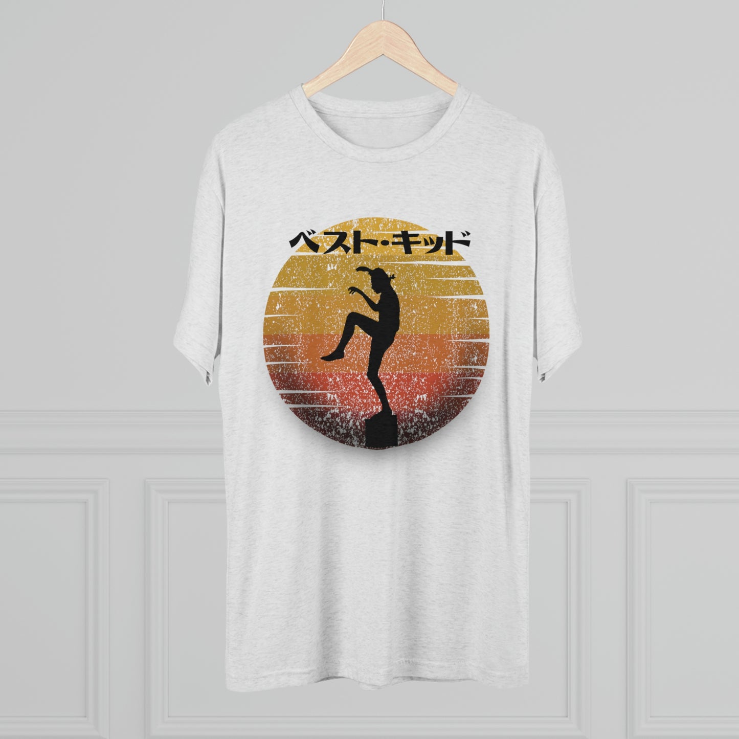 The Karate Kid Vintage Japanese Sun Unisex Tri-Blend Crew Tee