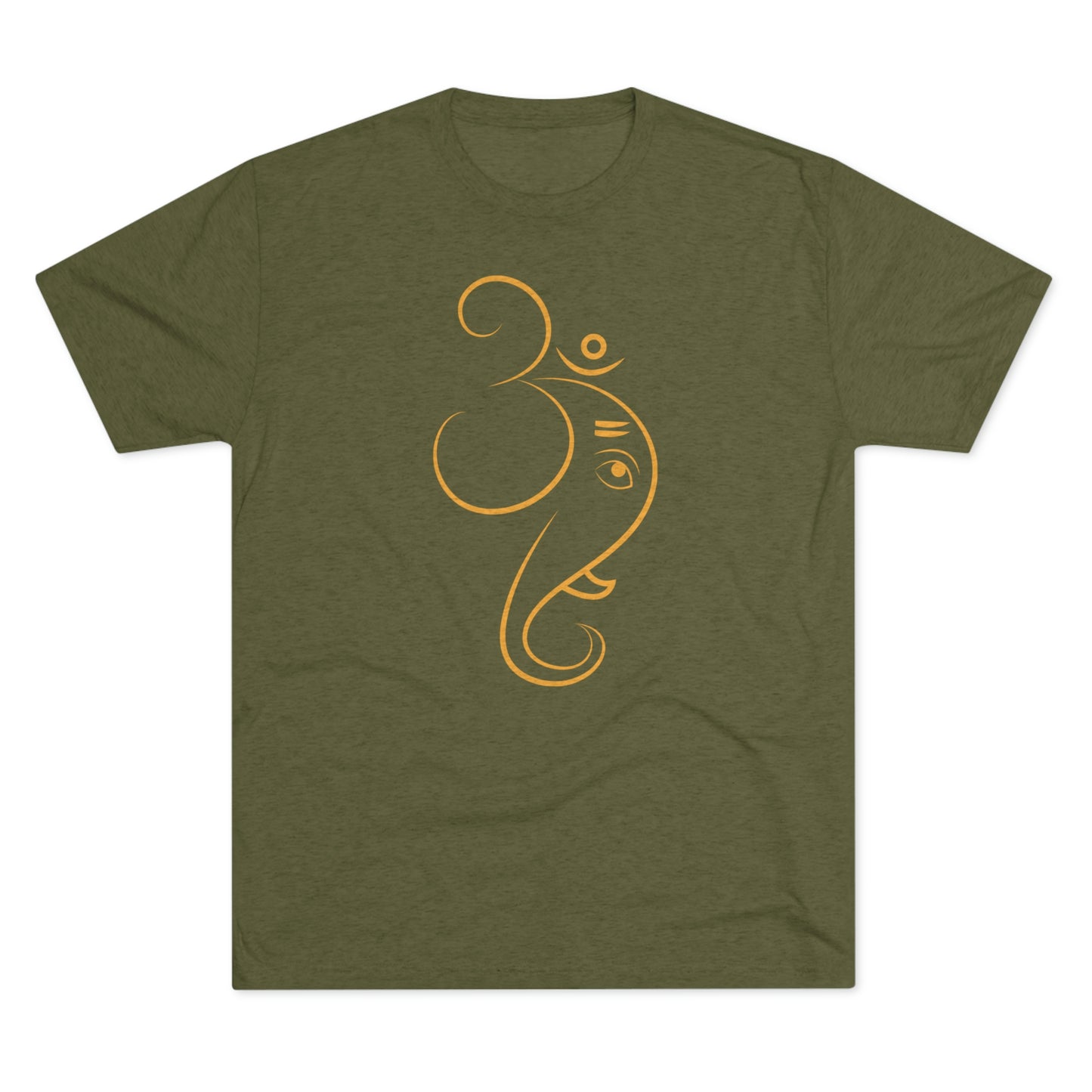 OM Elephant Ganesha Unisex Tri-Blend Crew Tee