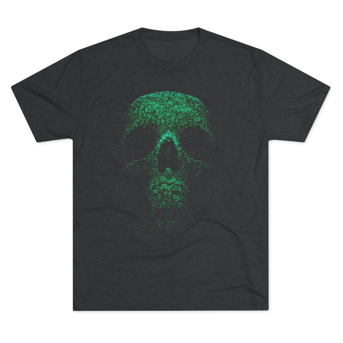 3D Skull Unisex Tri-Blend Crew Tee