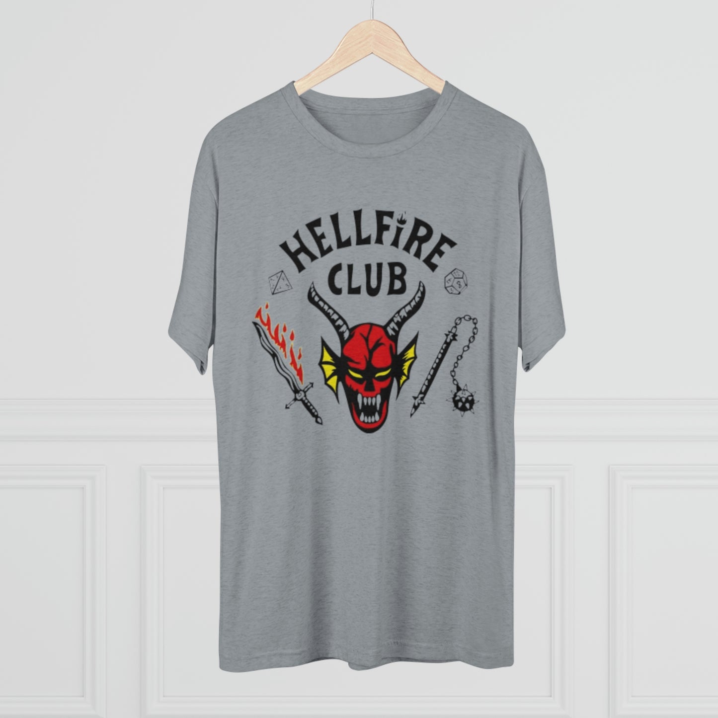 Hell Club Stranger Things Unisex Tri-Blend Crew Tee