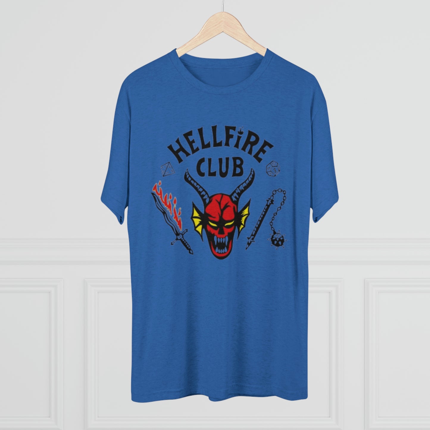 Hell Club Stranger Things Unisex Tri-Blend Crew Tee