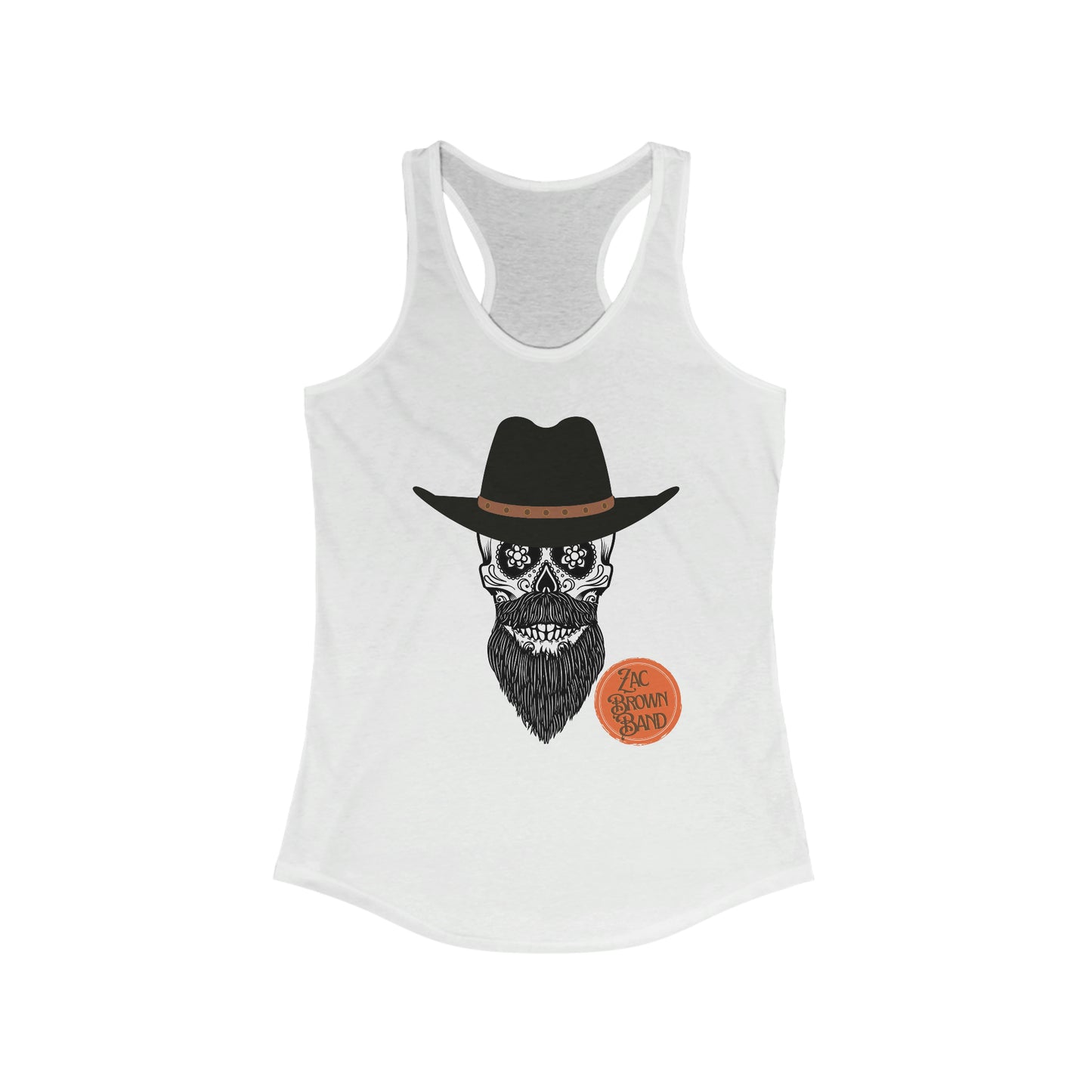 ZBB Zac Brown Band Skeleton Women's Ideal Racerback Tank