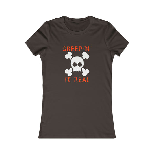 Creepin It Real Halloween Shirt For Women, Women's Favorite Tee