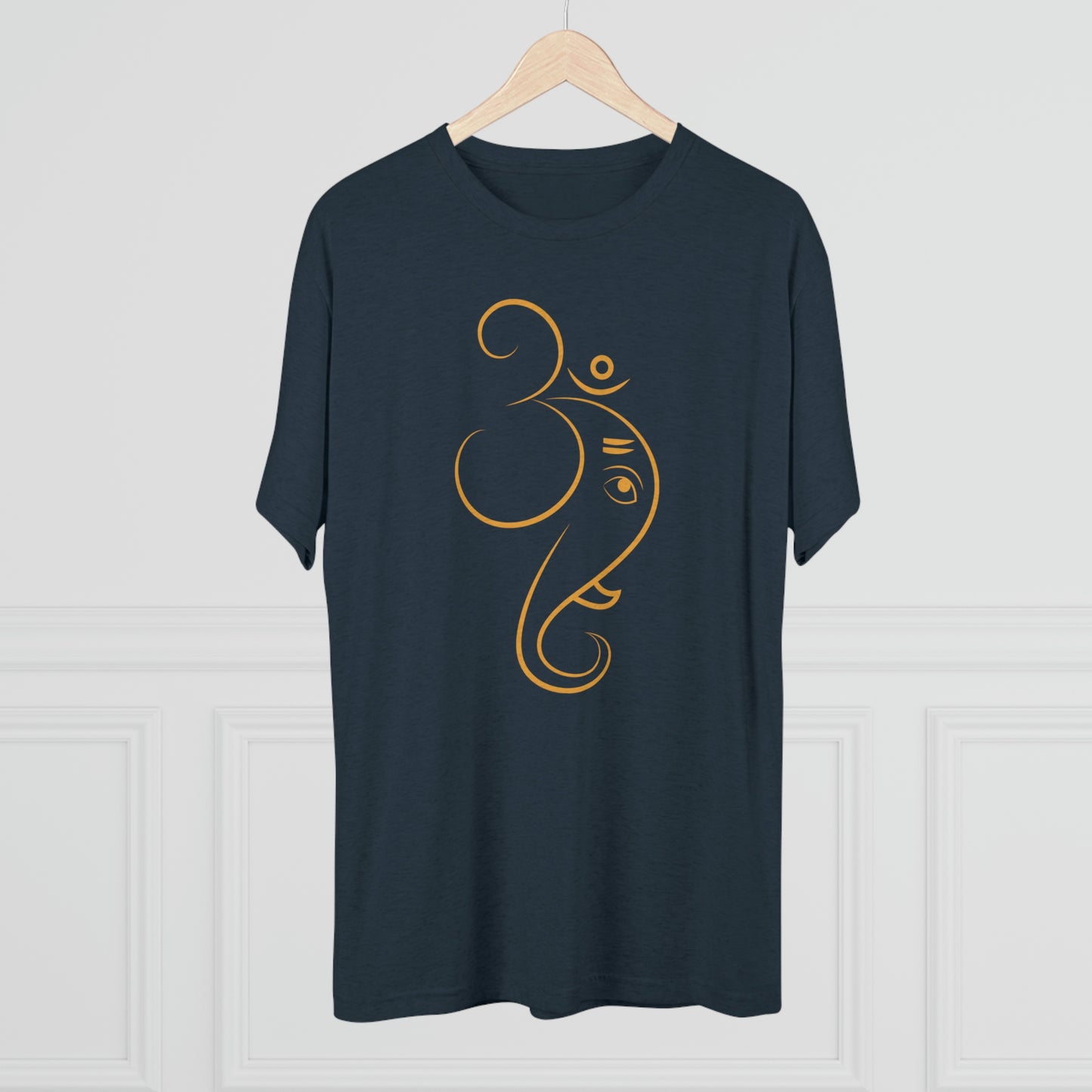 OM Elephant Ganesha Unisex Tri-Blend Crew Tee