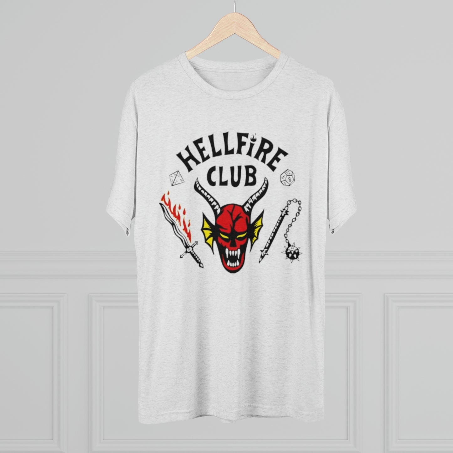 Hell Club Stranger Things Unisex Tri-Blend Crew Tee