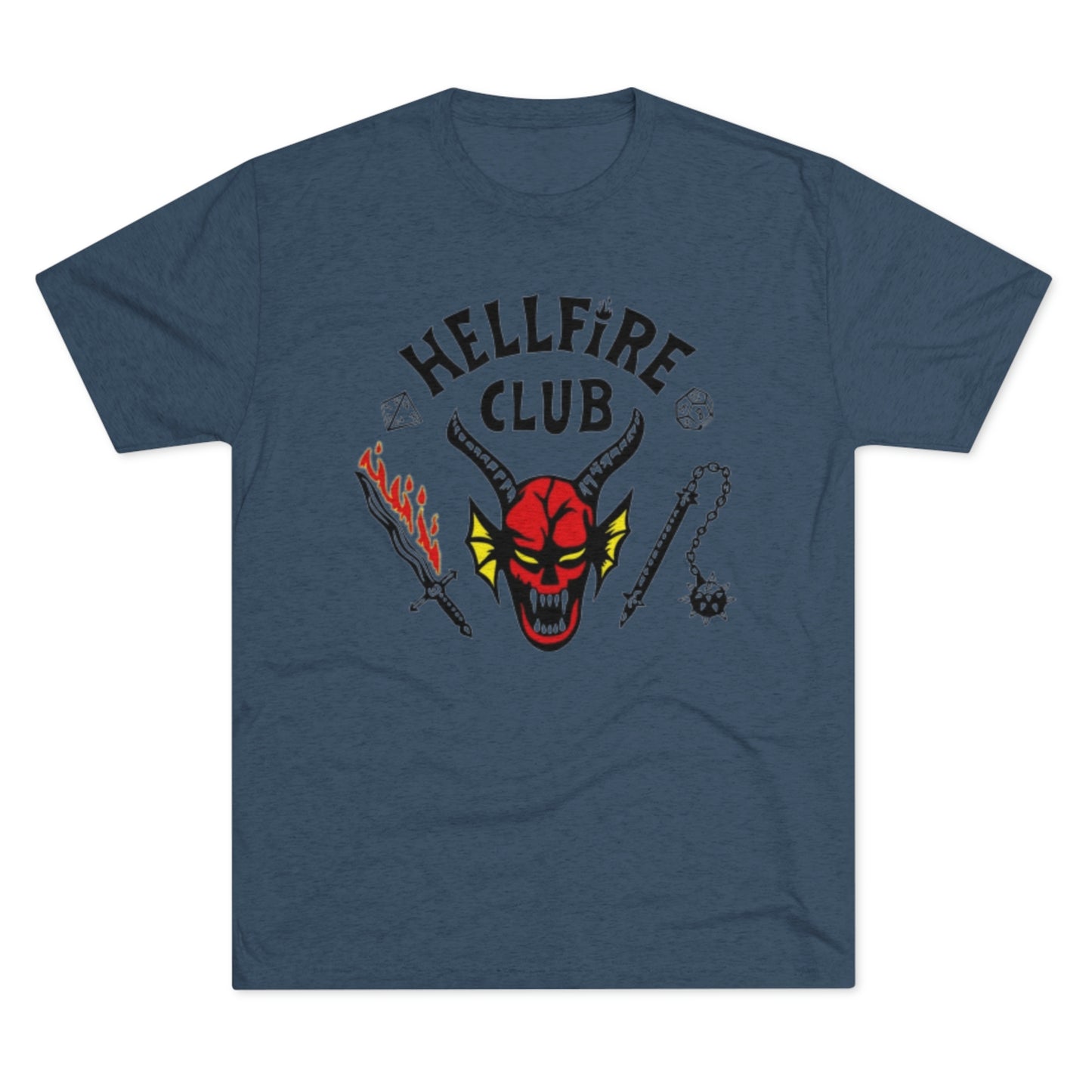 Hell Club Stranger Things Unisex Tri-Blend Crew Tee