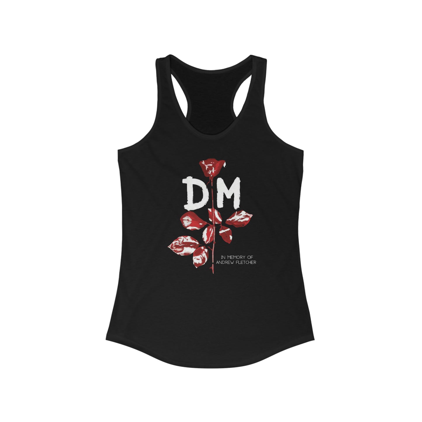 DM Crying Rose Memory Fletcher Women's Ideal Racerback Tank