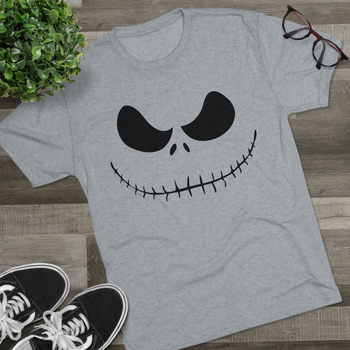 Halloween Jack Unisex Tri-Blend Crew Tee