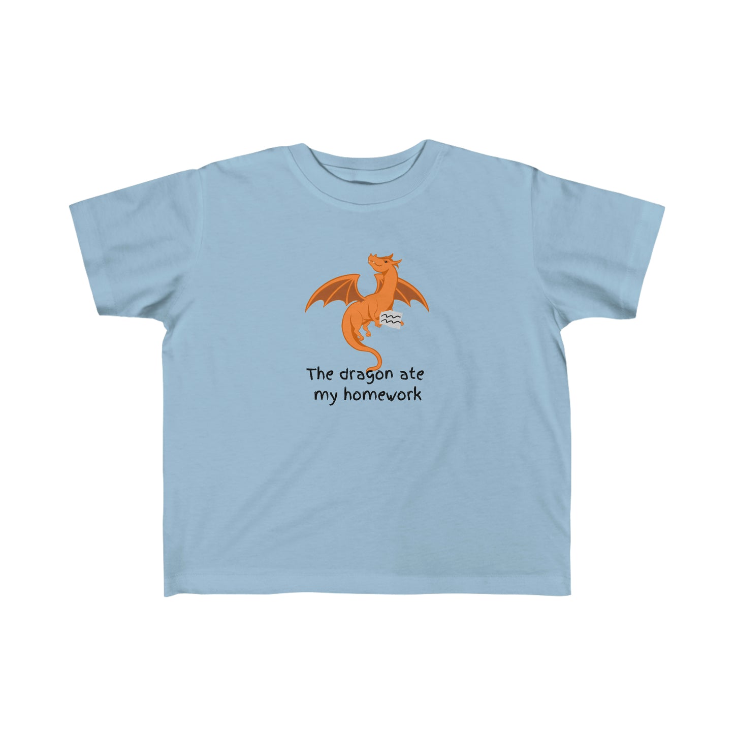 The Dragon Ate My Homework Kid's Fine Jersey Tee Shirt